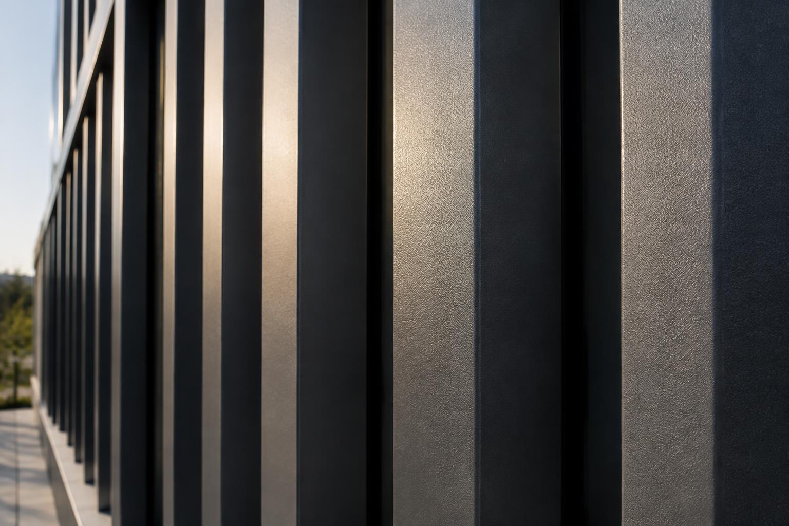 Détail du relief des lames Deco Wall anthracite
