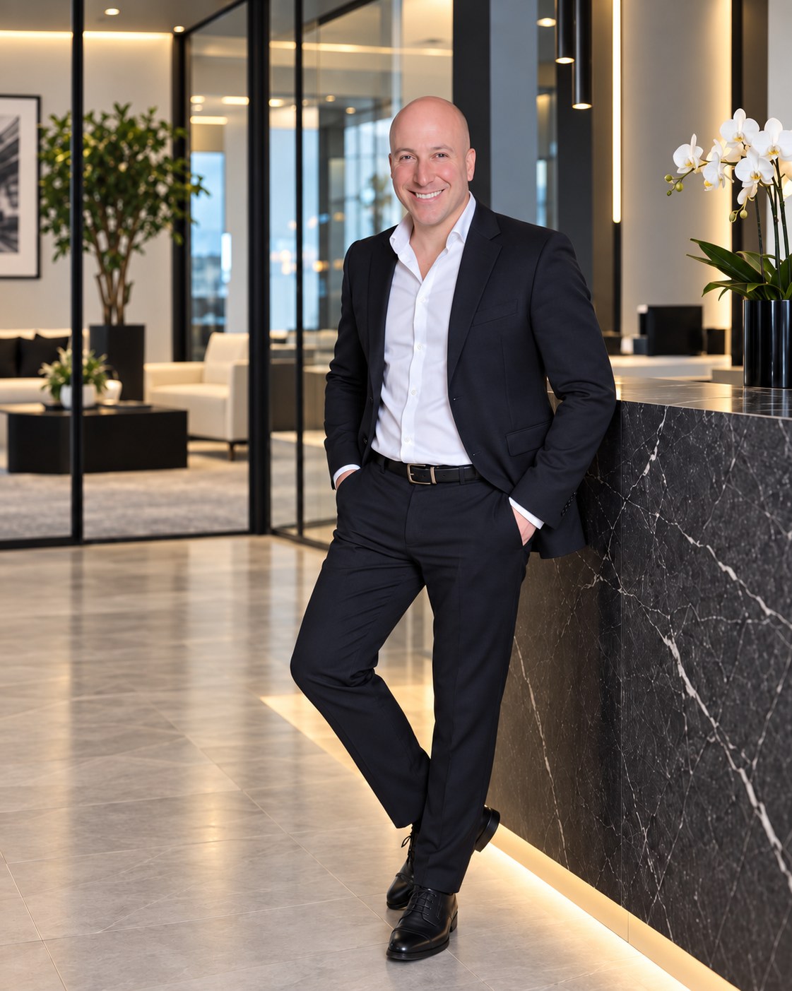 Laurent Godding, fondateur de GL Chassis, devant le showroom