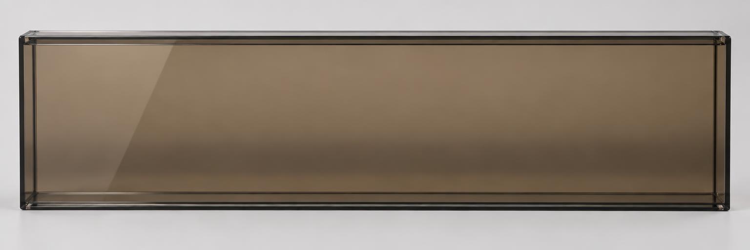 Vitre double synthétique, ton brun