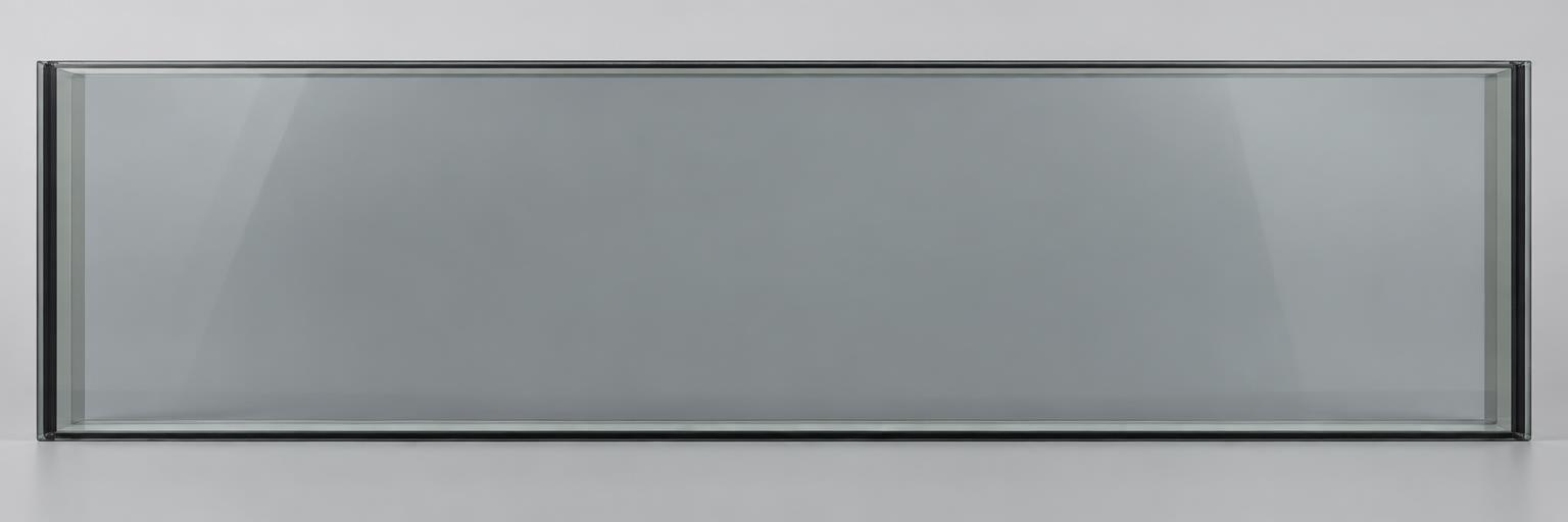 Vitre double synthétique, ton gris