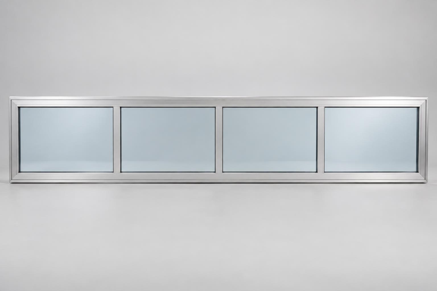 Bandes vitrées en aluminium
